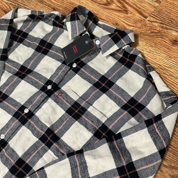 🆕 LEVIS HENRI FLANNEL SHIRT, size small - Picture 4 of 11